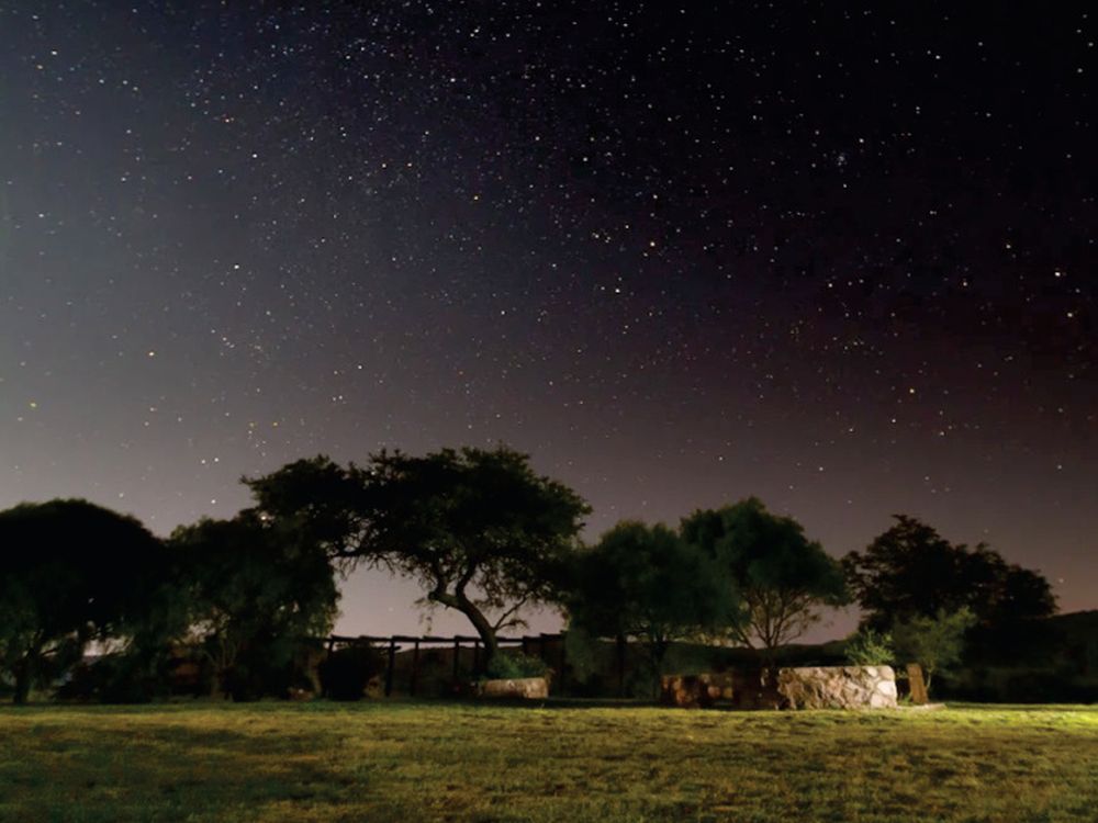 Cielo nocturno sobre Guayascate · Estancia Guayascate