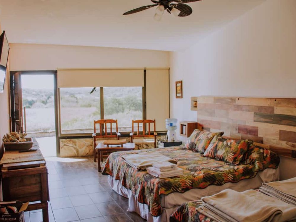 A room looking out over the fields · Estancia Guayascate